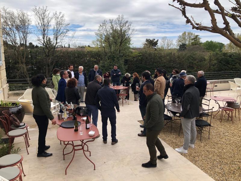 Réunion-réseau du club Quartier d'Affaires Carpentras au Château de Mazan